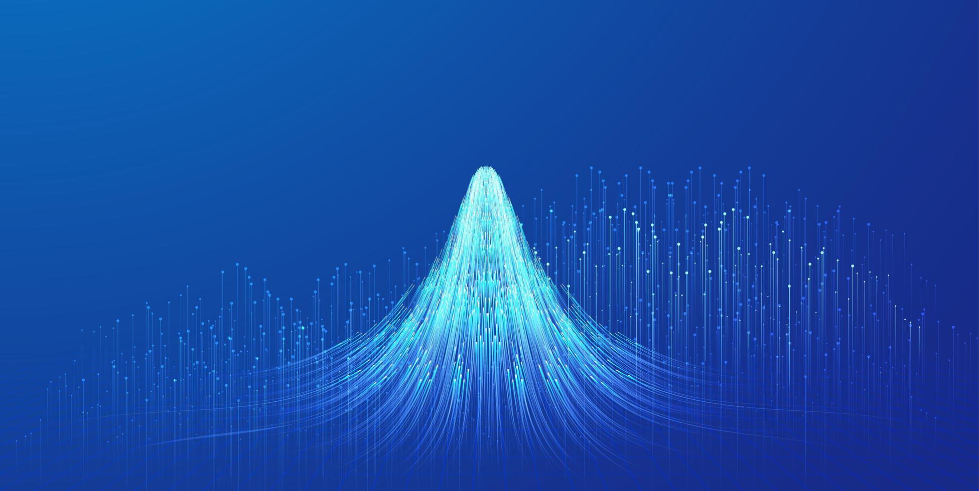 The convergence of points and lines is like a snowy mountain, which is suitable for the background of Internet technology big data. photo