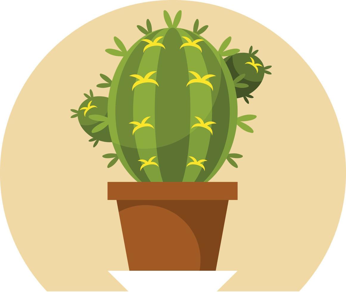 Cactus Flower, Vector Graphics, Isolated On Transparent Background.