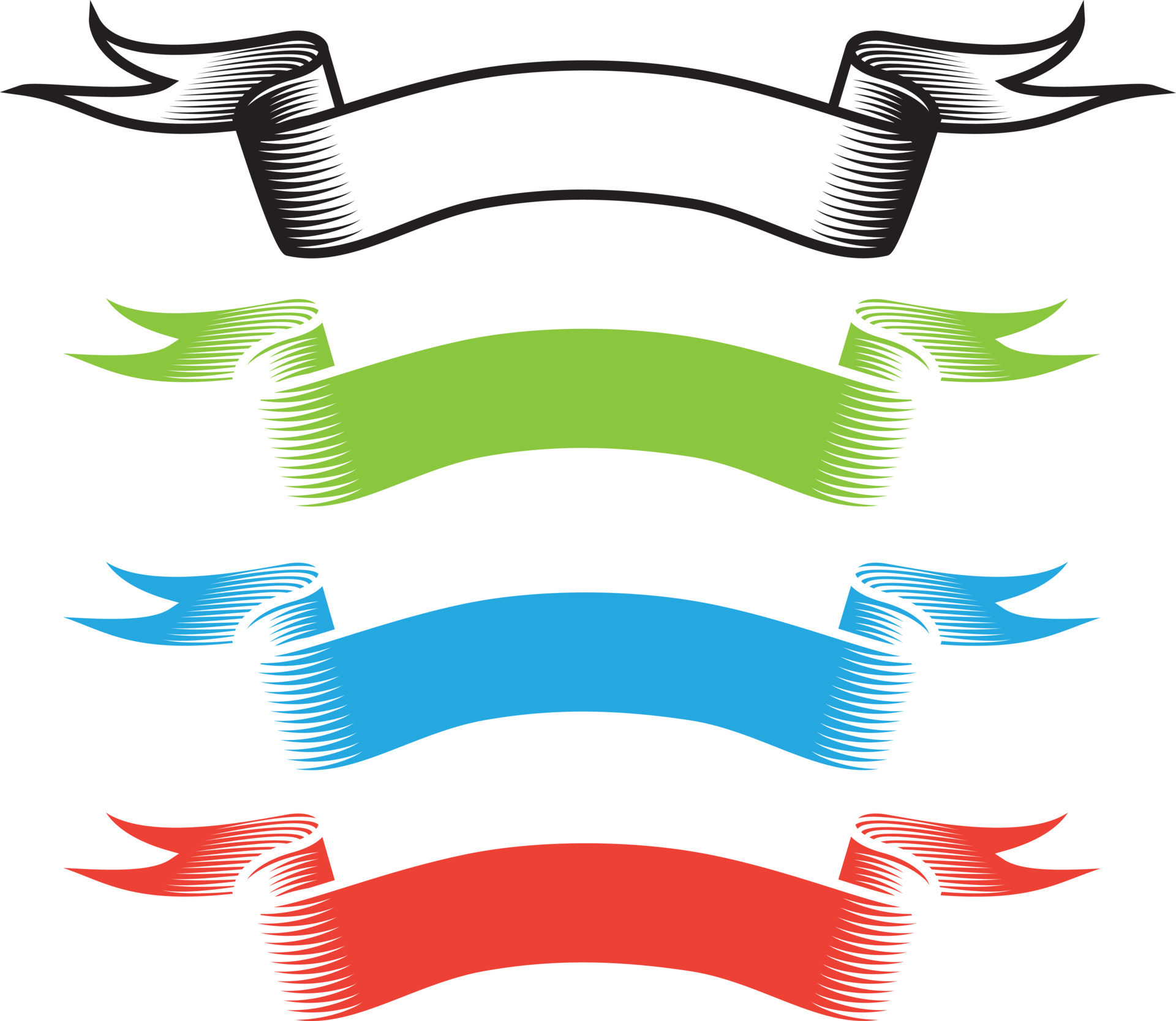 Red Banner Scroll Design