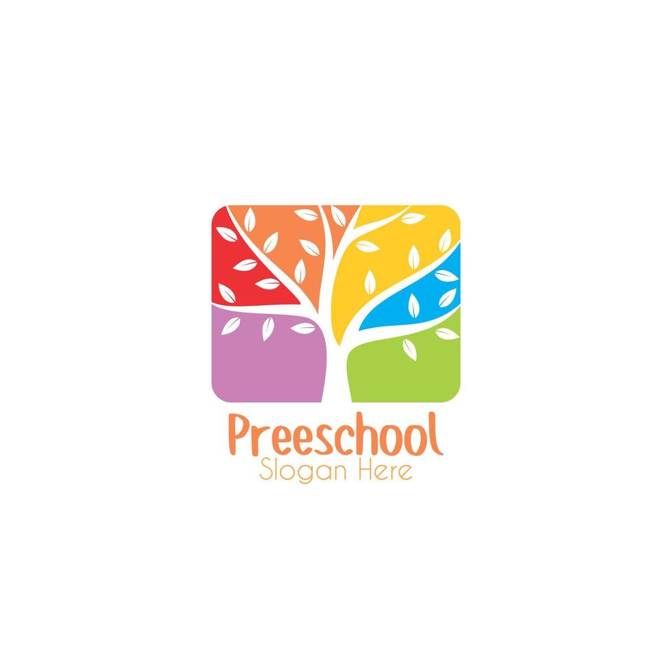 Kindergarten Preschool Vector Logo Templates