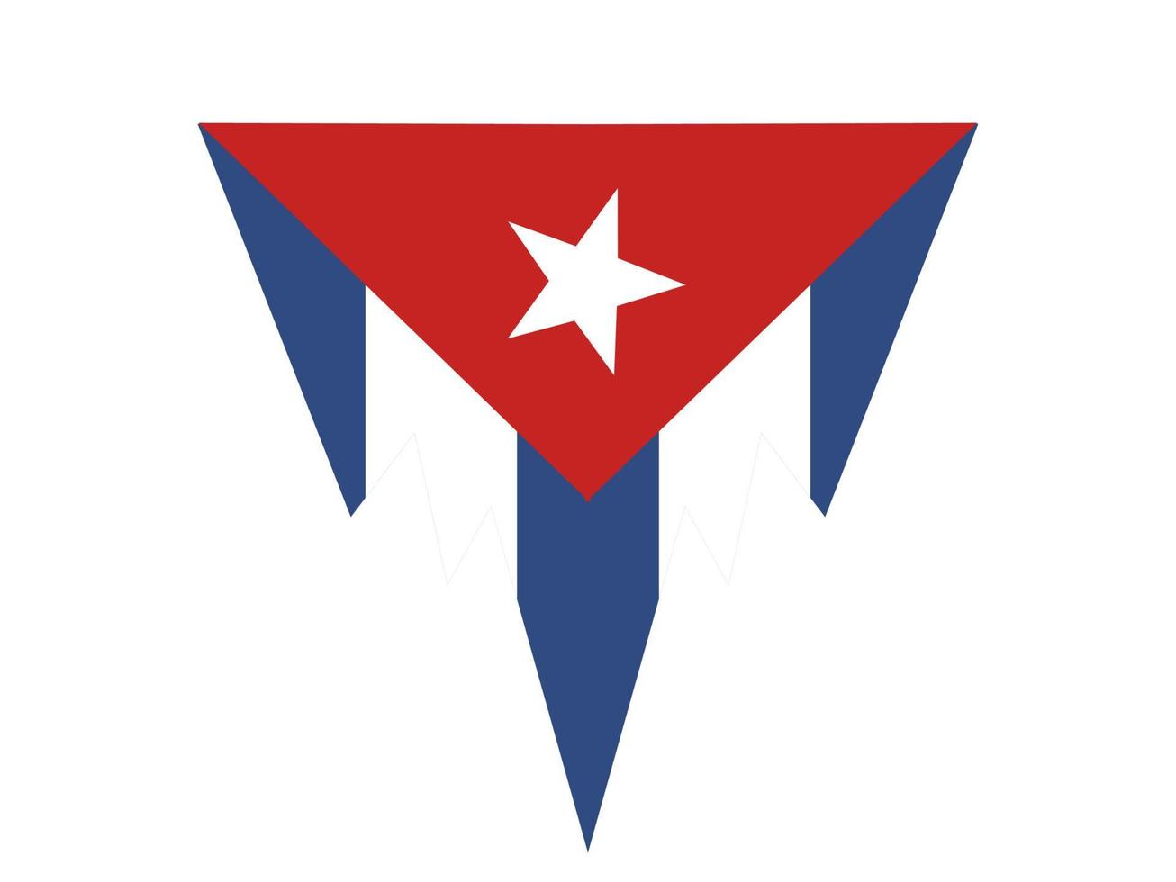 cuba flag icon, illustration of national flag design with elegance concept vector