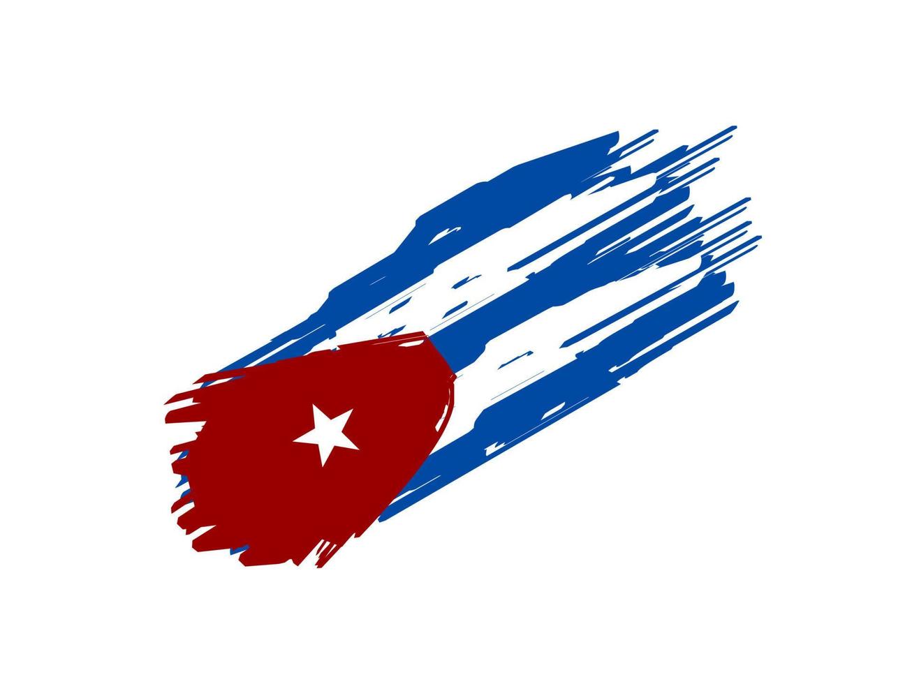 Cuba bandera icono, ilustración de nacional bandera diseño con elegancia concepto vector