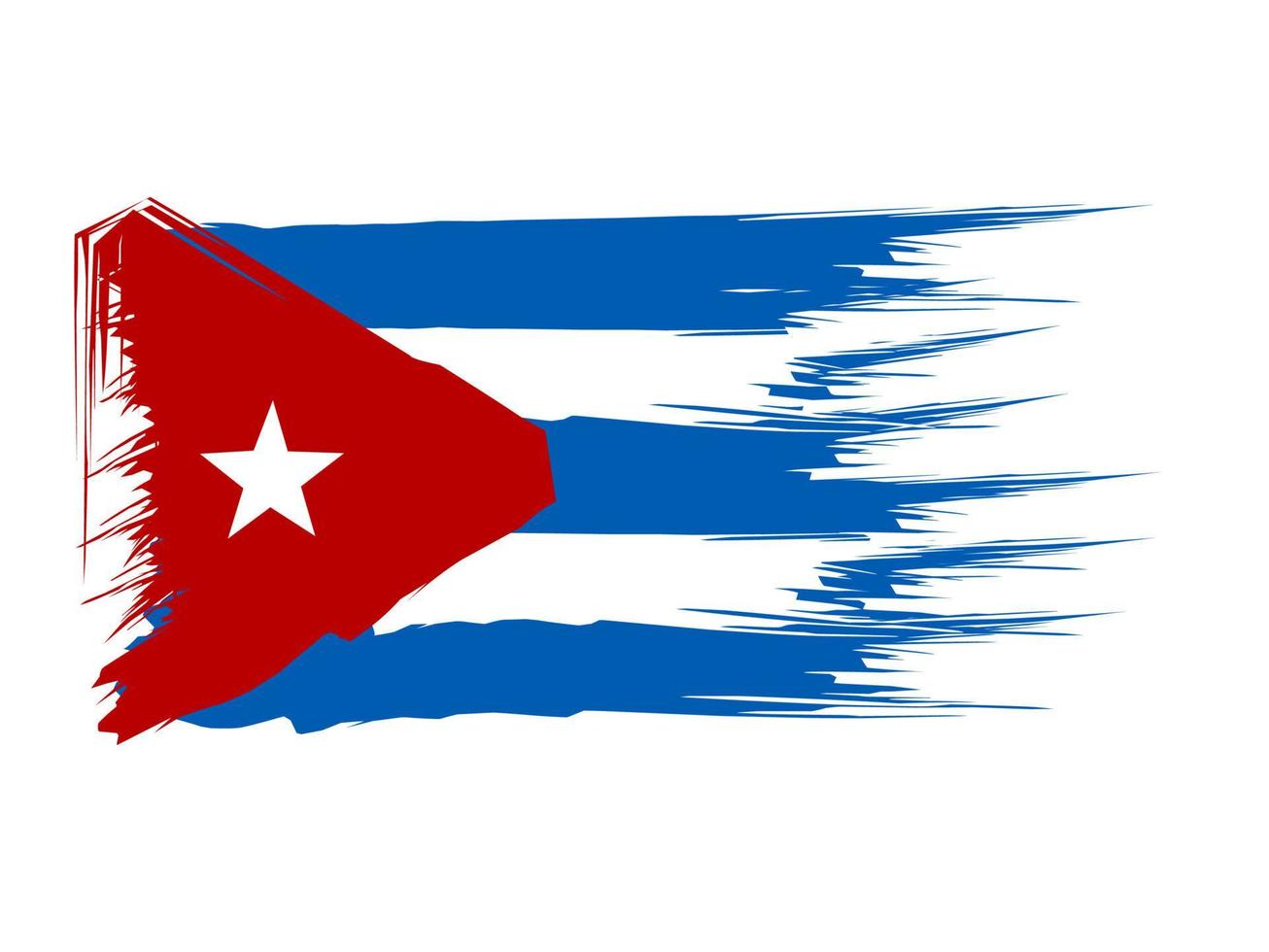 Cuba bandera icono, ilustración de nacional bandera diseño con elegancia concepto vector