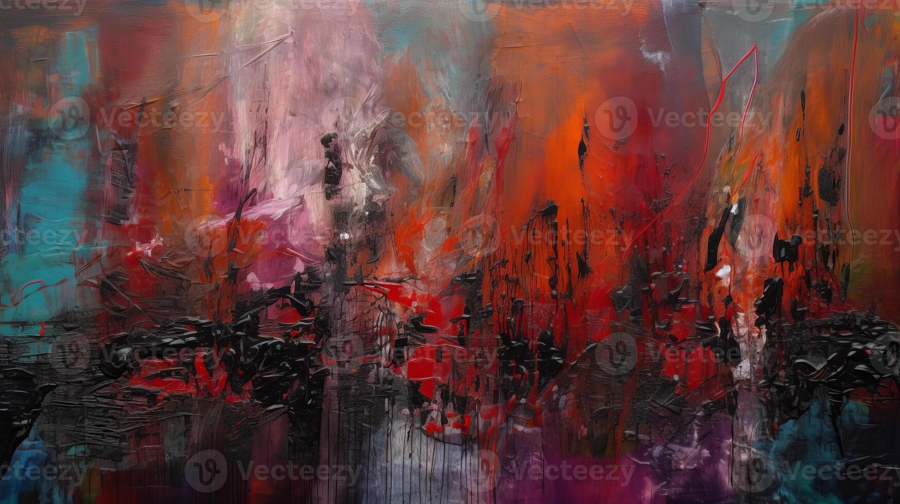 The abstract colorful painting texture background. photo