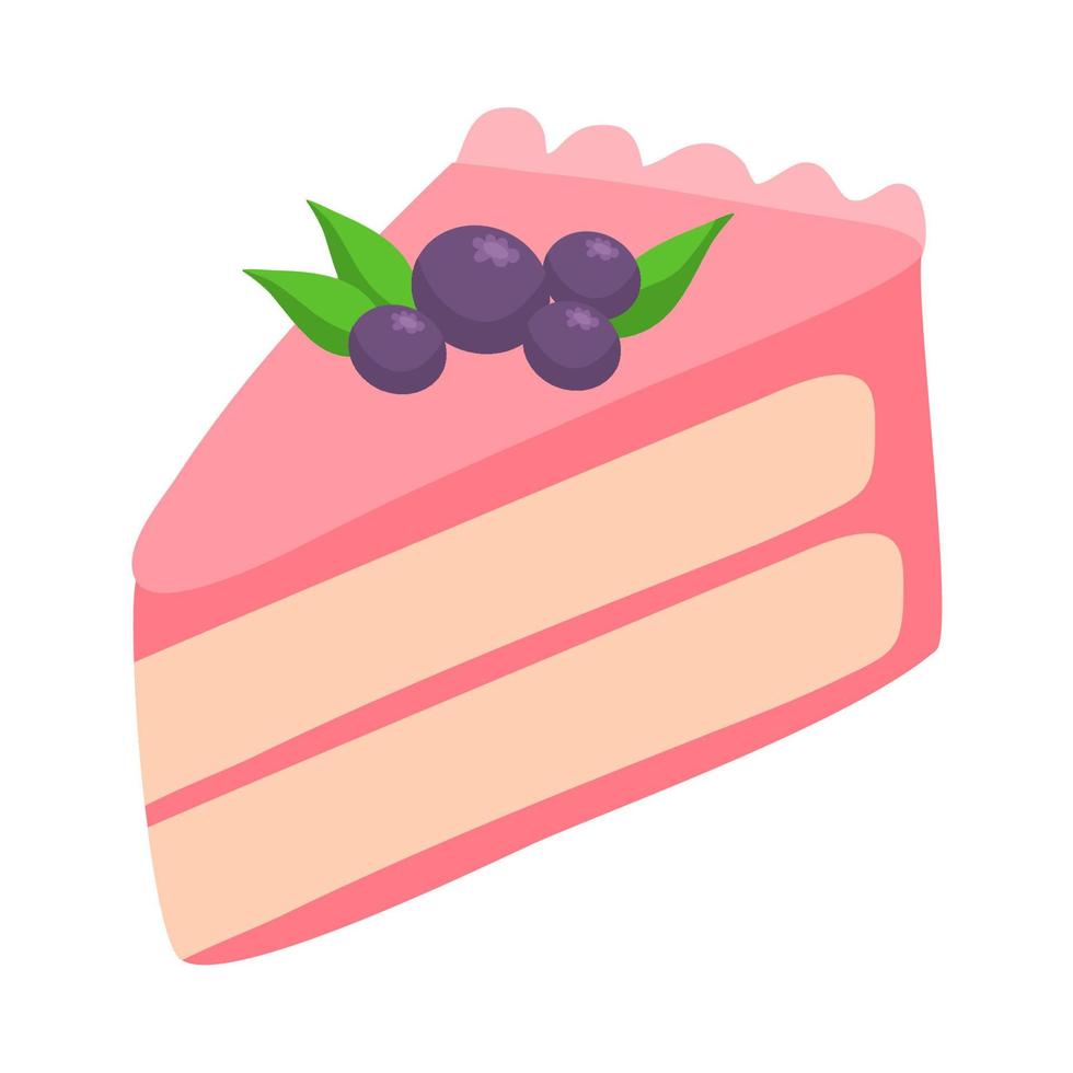 pastel con soufflé y fresas vector