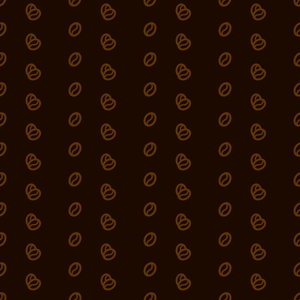 Coffee beans pattern background vector