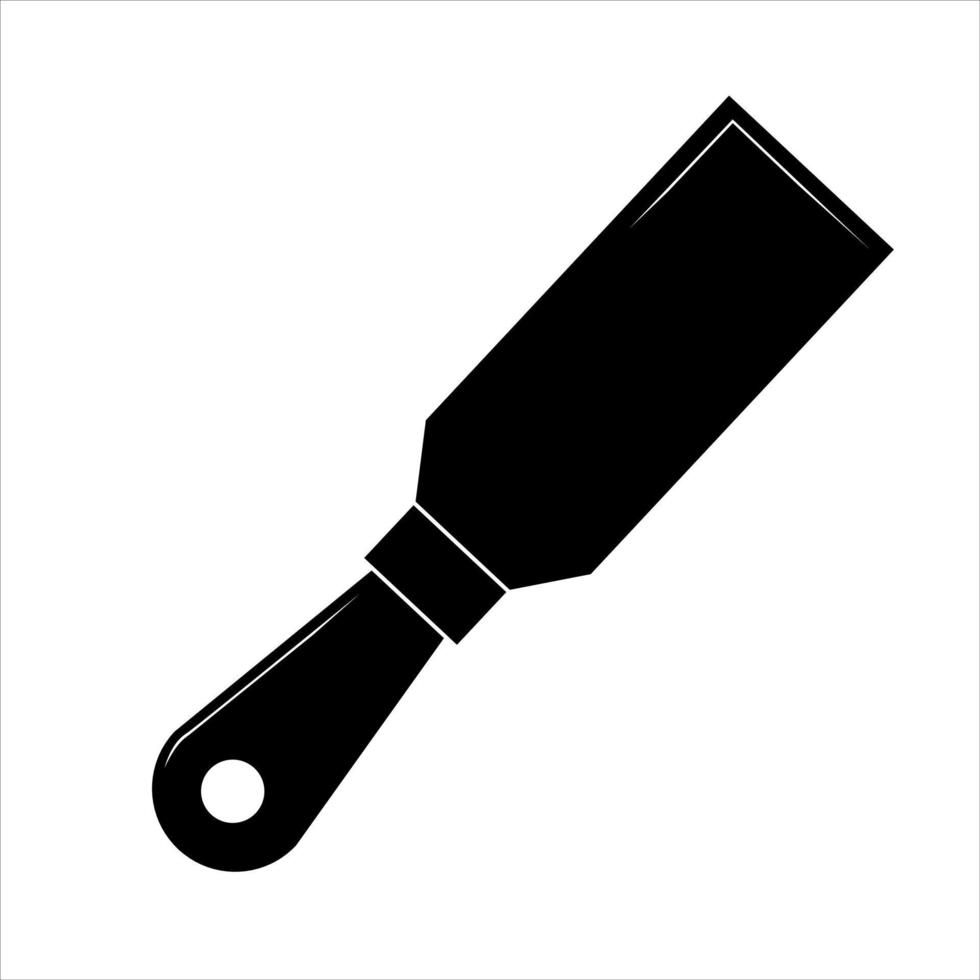 Putty knife flat icon, build and repair, spatula sign vector graphics