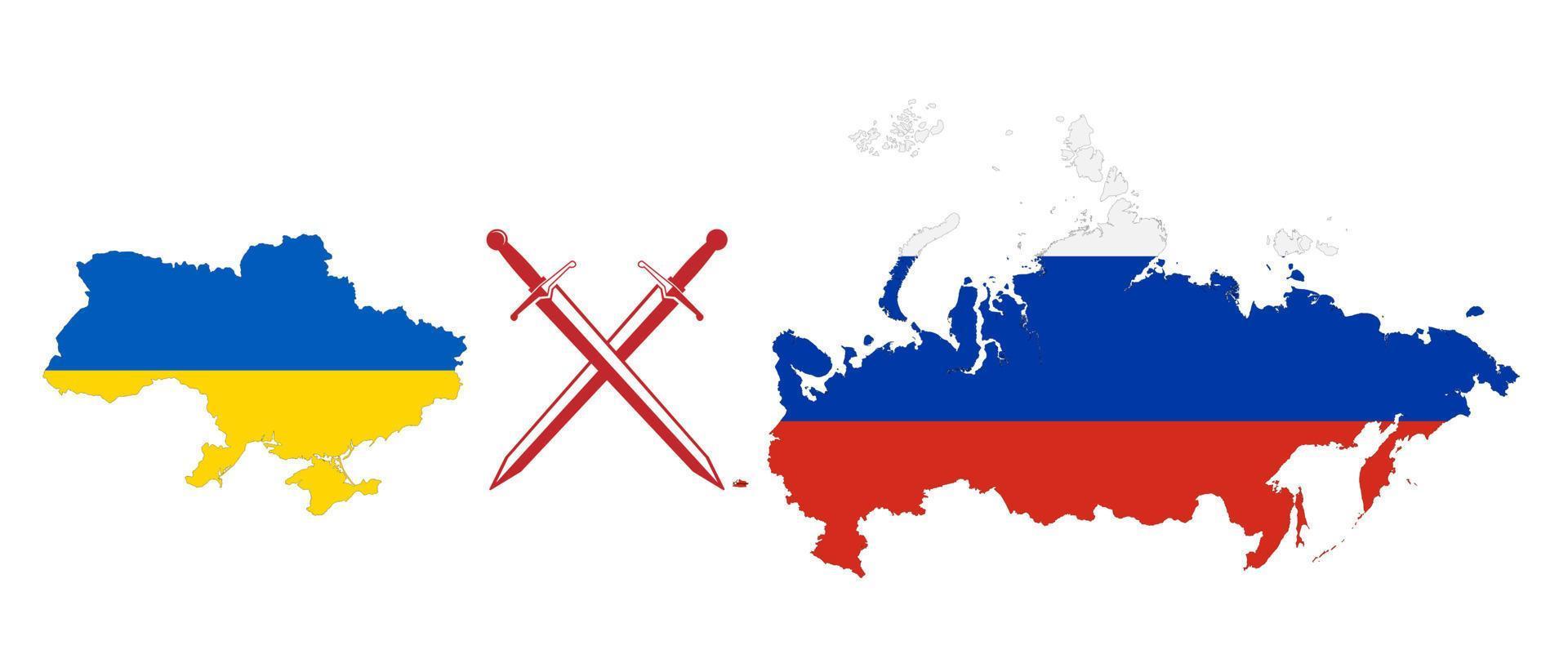 no hay guerra en ucrania lema ilustración rusia ataque ucrania vector