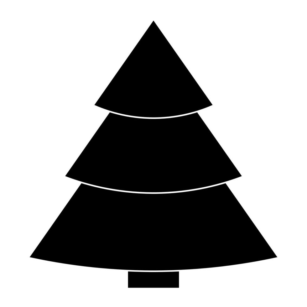 Simple illustration of Christmas tree Concept for Christmas holiday vector