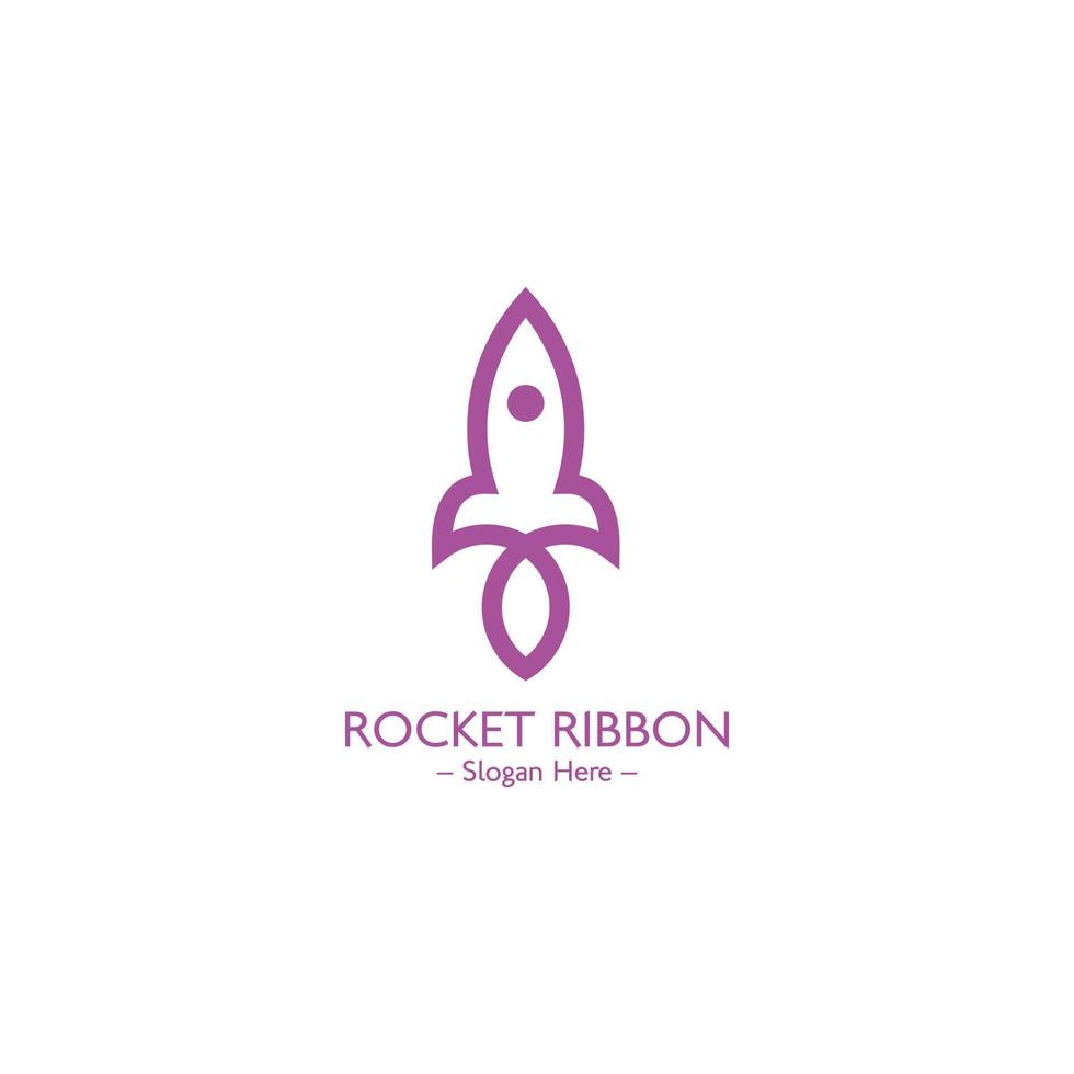 Rocket Launch type logo vector design illustration