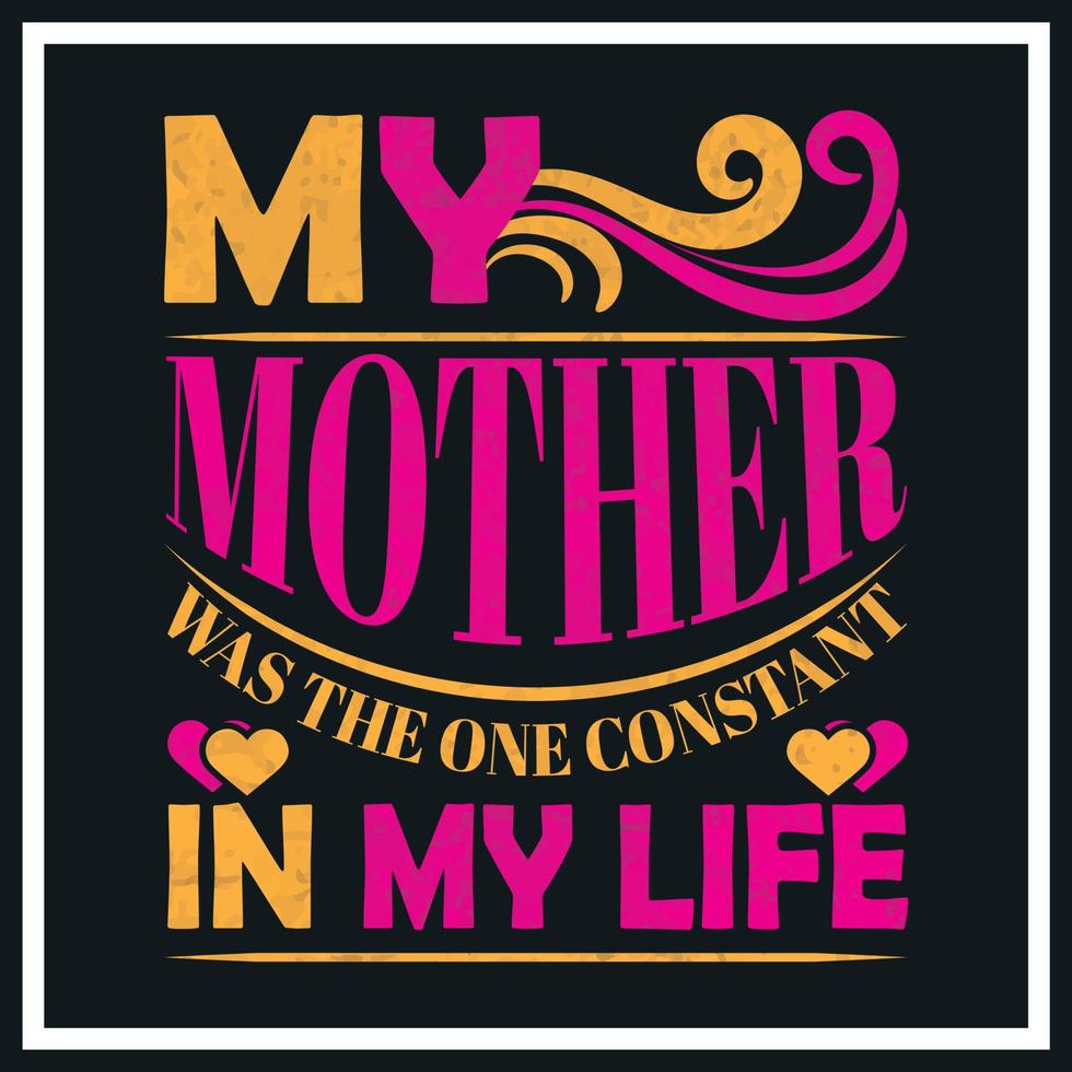 Retro vintage t shirt design Mom T-shirt Design Happy mothers day t-shirt design vector Free Vector