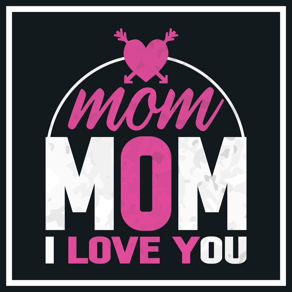 Mom T-shirt Design Happy mothers day t-shirt design vector Free Vector