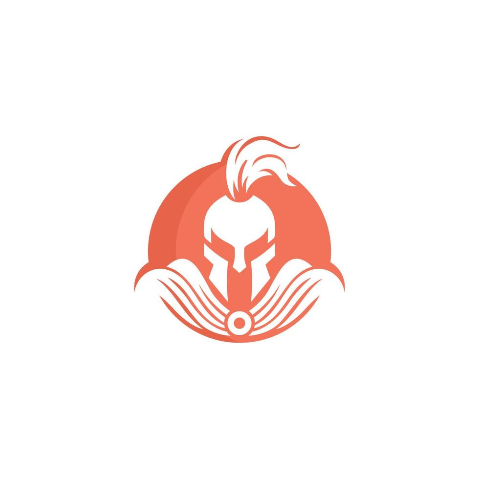 Logo for a knight with sword and shield. vector