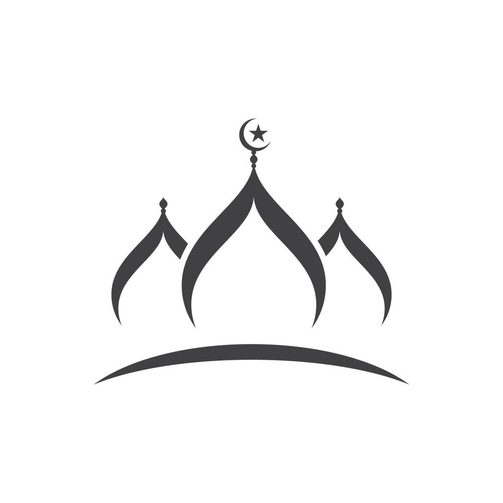 Mosque Moslem icon vector Illustration