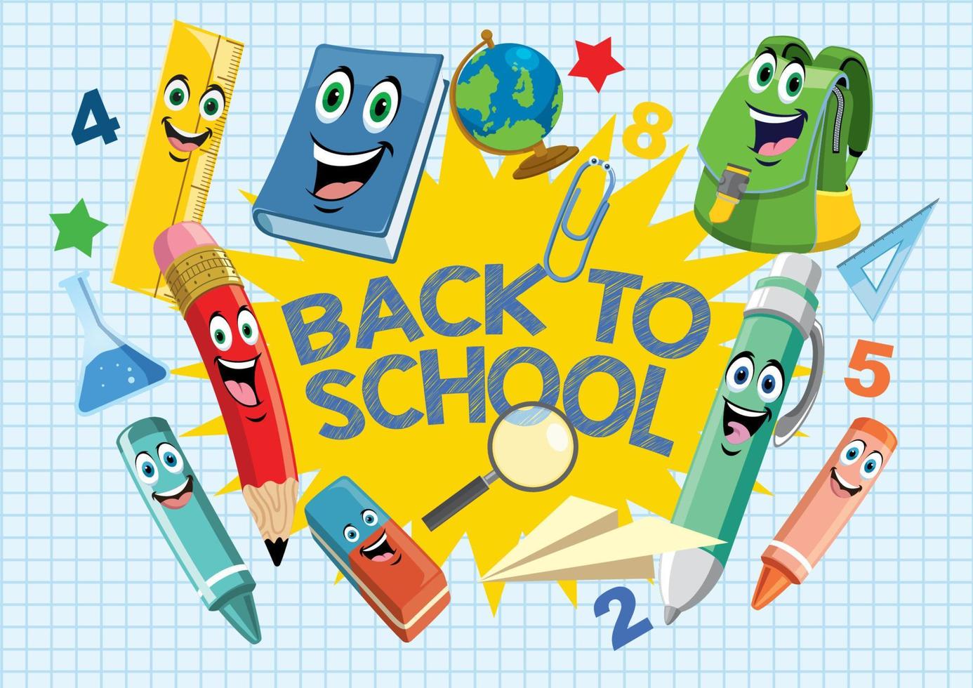 back to school design vector