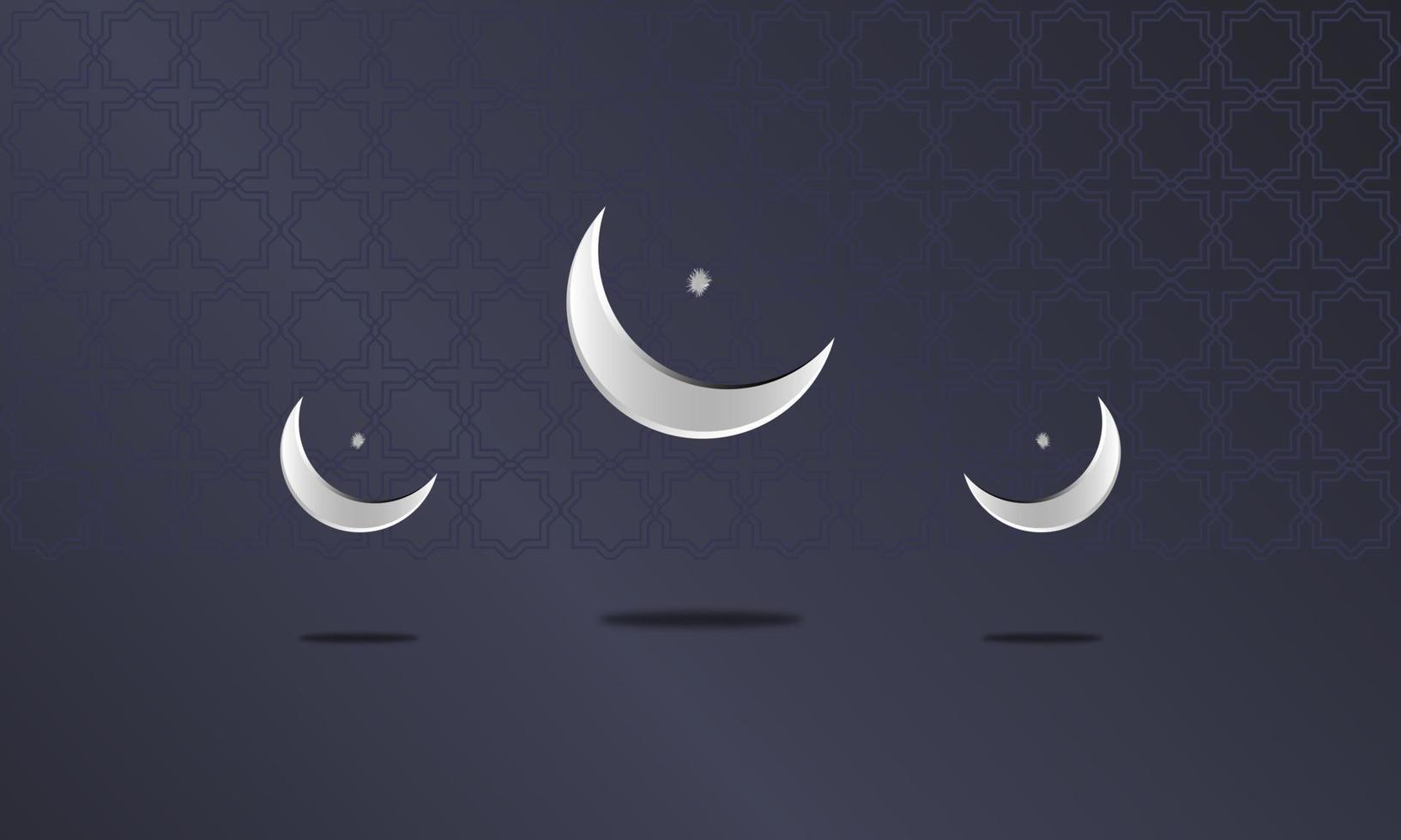 Ramadan Islamic Theme Background with Islamic Ornaments for Greeting Cards and So on Elegant navy blue color Simple EPS 10 vector