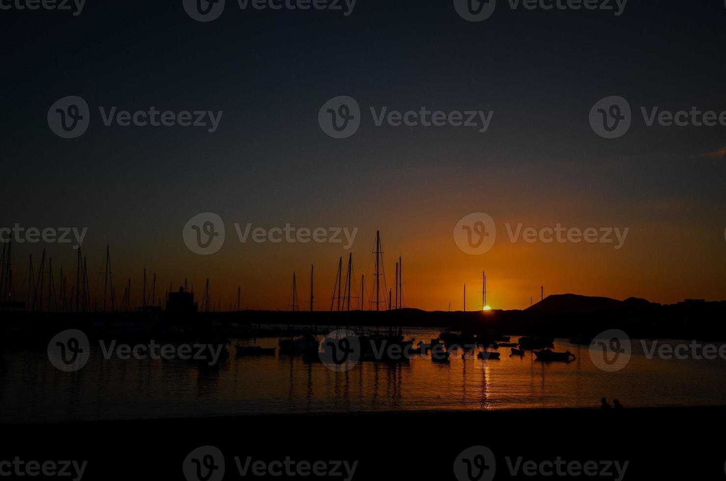 Colourful sky at sunset photo