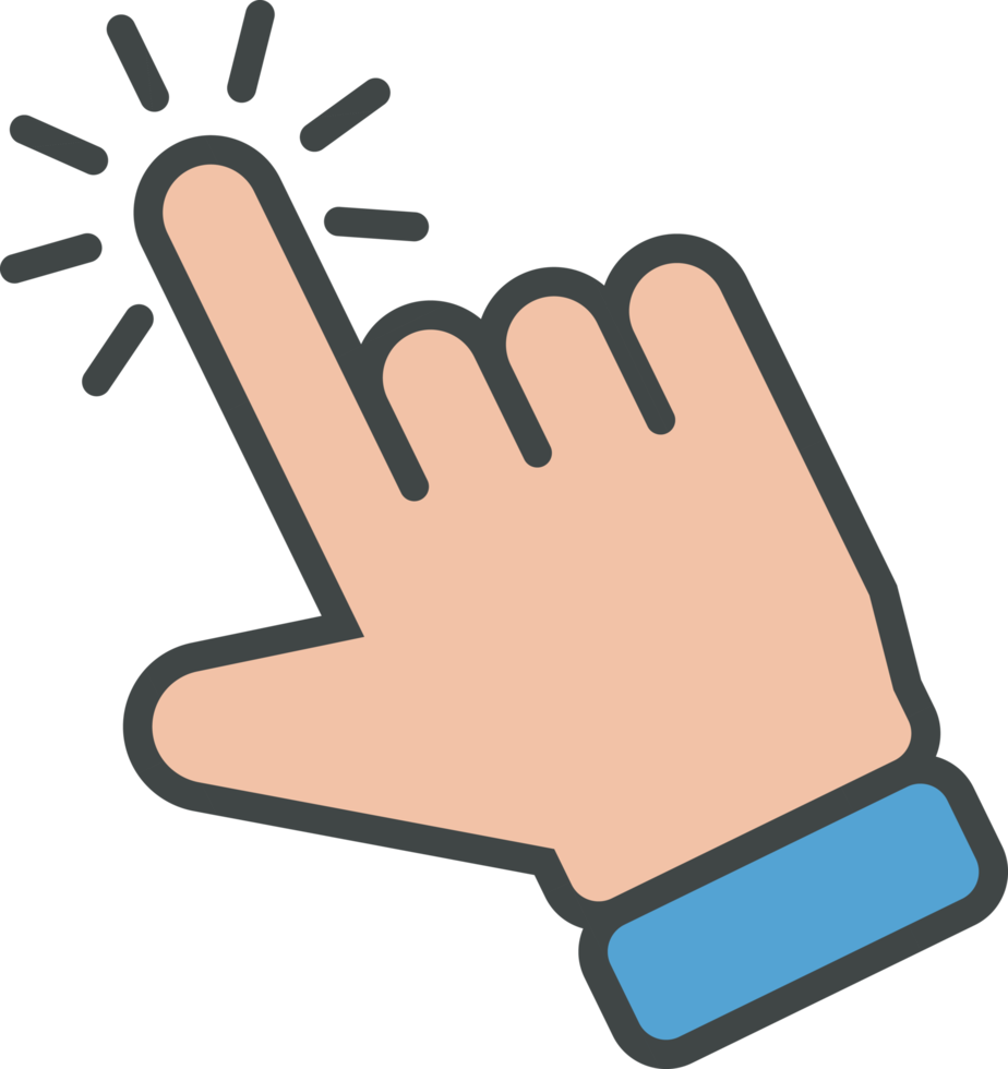 Hand cursor icon clip art png