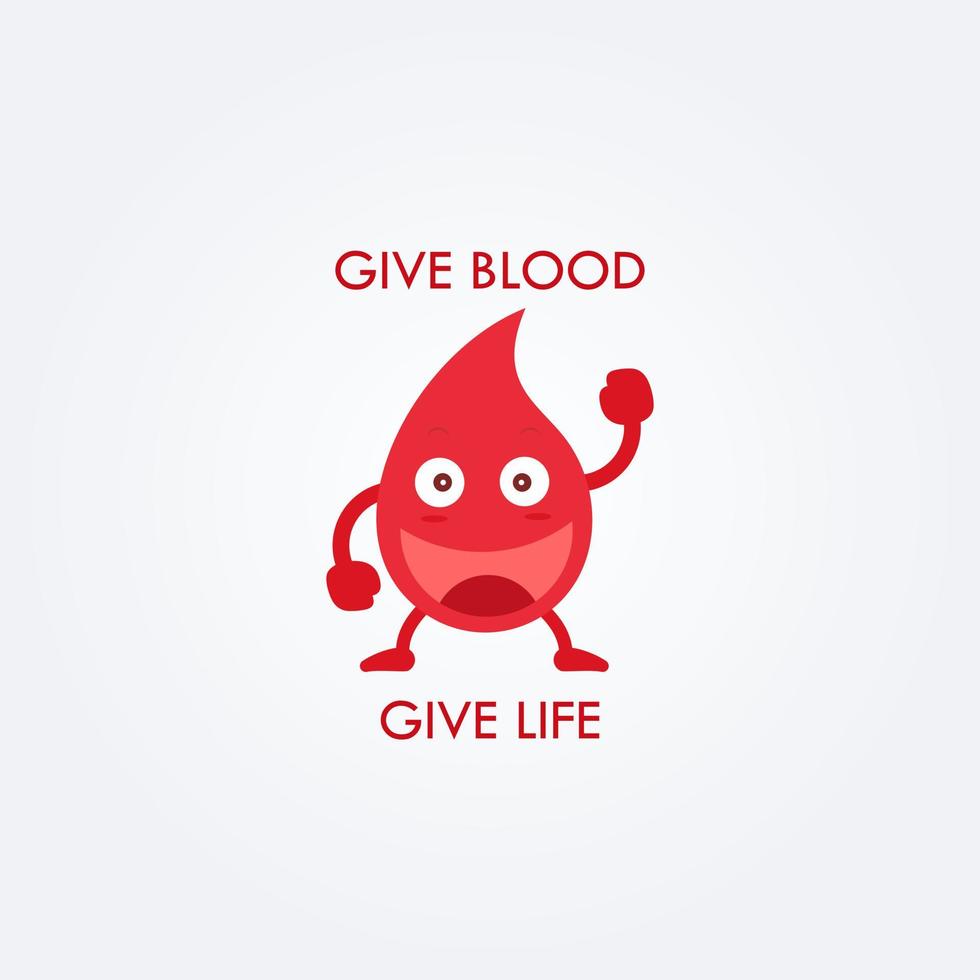 Blood donation vector illustration. Blood Donor Day. Save a life. Infusion therapy. Cardiology healthcare.