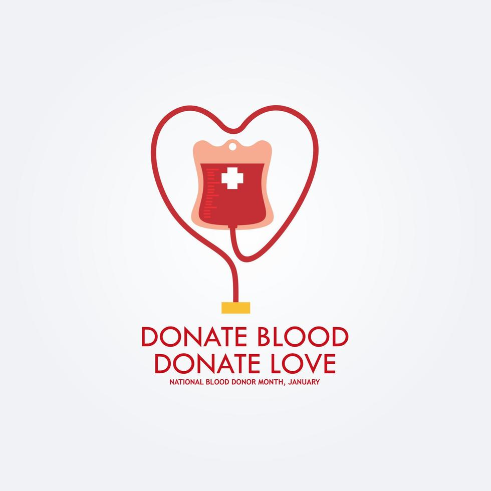 Vector Illustration of Blood Donation. World blood donor day.