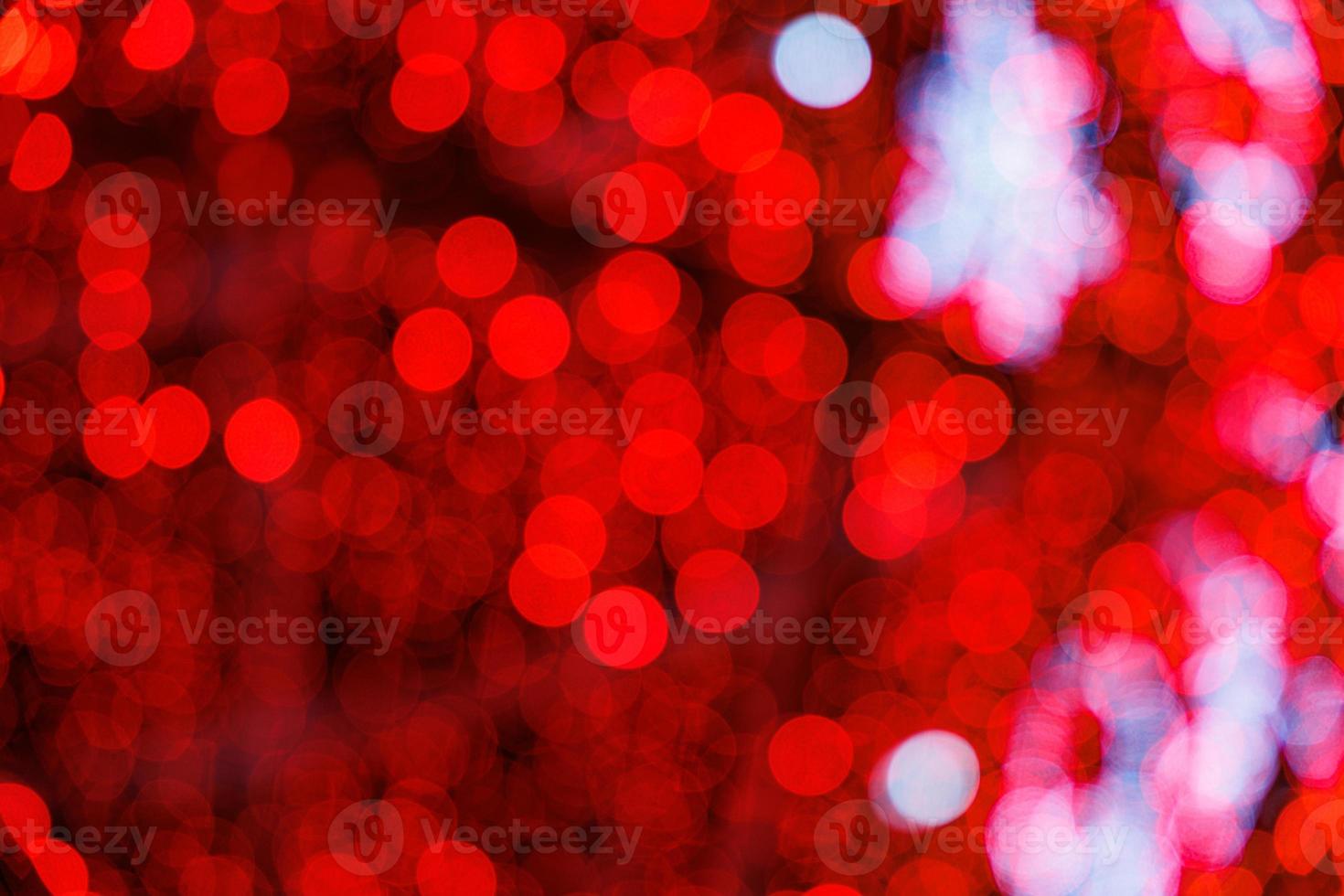 rojo bokeh antecedentes vistoso ligero resumen para Navidad foto