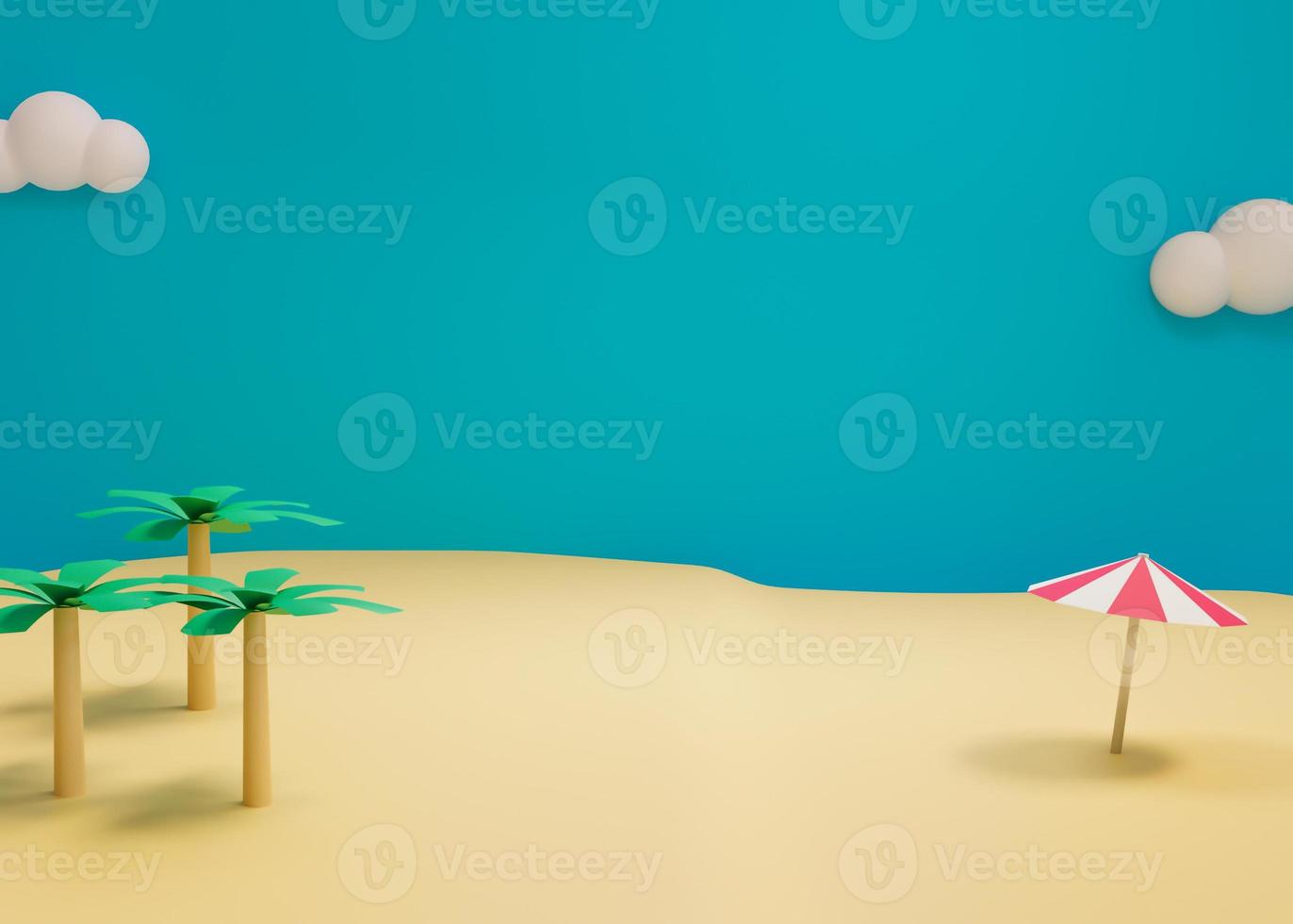 3D rendering scene with podium and abstract background. podium for cosmetic product presentation. photo