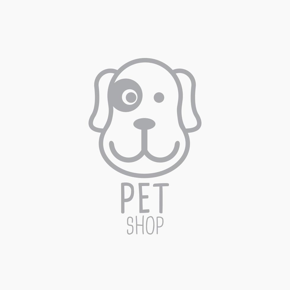 Pet Shop Logo . Dog cat logo . Animal Pet Care Logo,Pet House,Vet , Store , Pet Health vector
