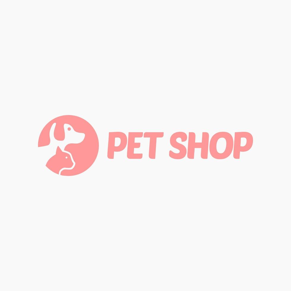 Colorful pets dog cat icon sticker vector