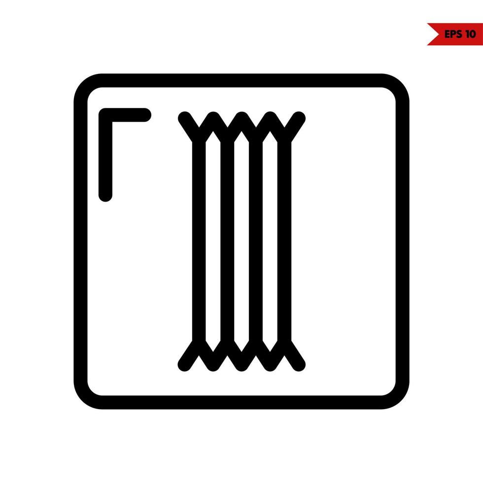 arrows sport in frame line icon vector