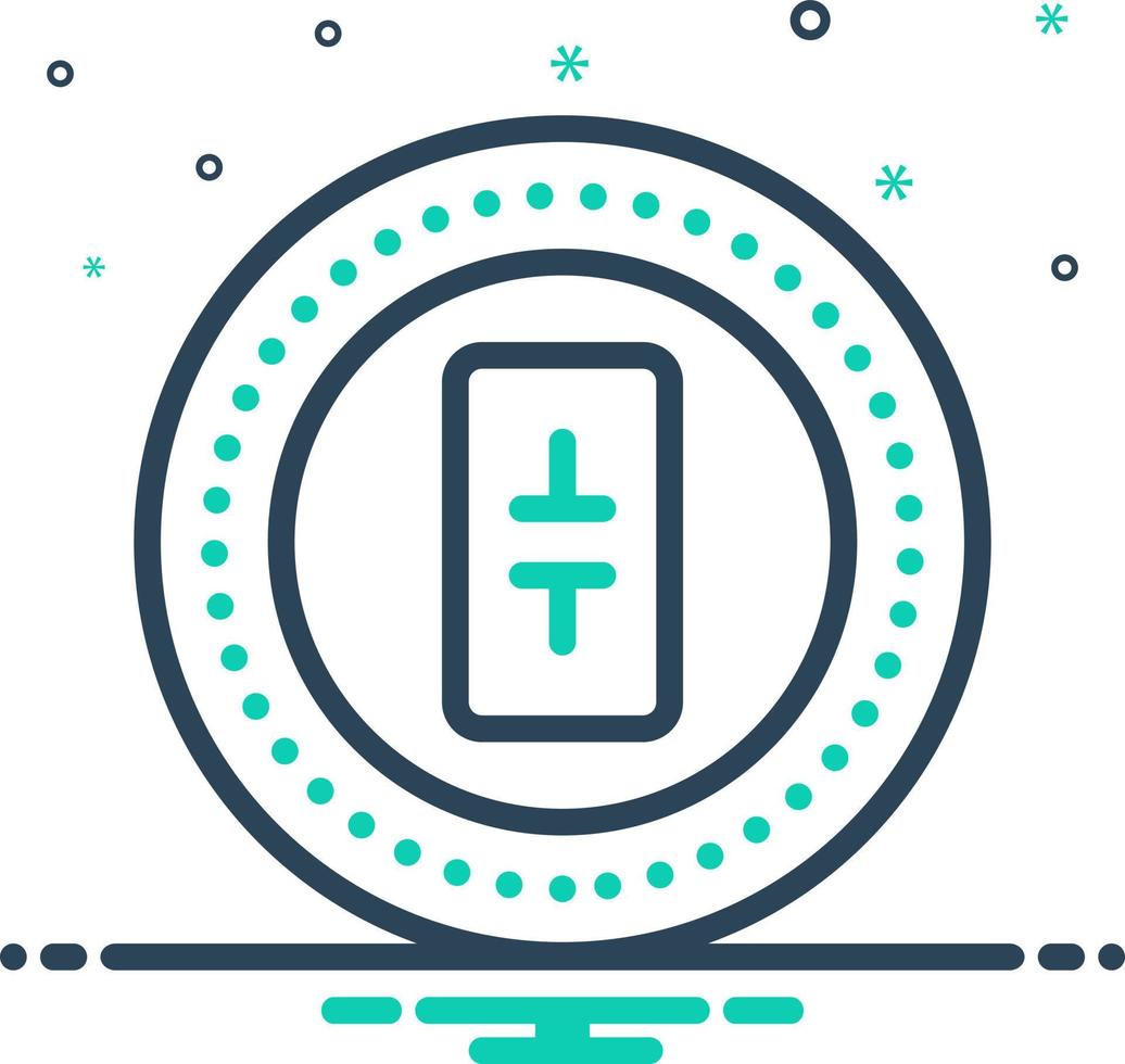 mix icon for theta vector