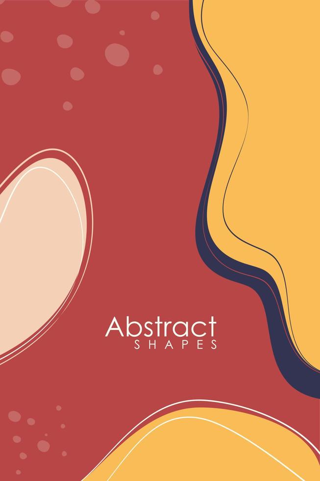 resumen contemporáneo estético antecedentes con siglo moderno minimalista Arte impresión. orgánico forma vector