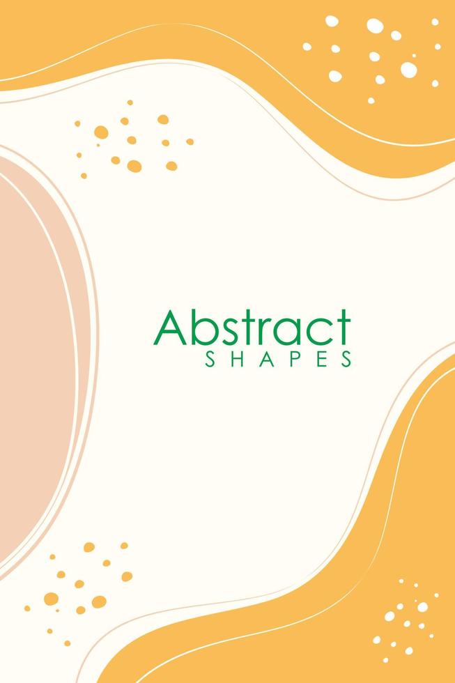 Abstract contemporary aesthetic background with century modern minimalist art print. Organic shape Vector