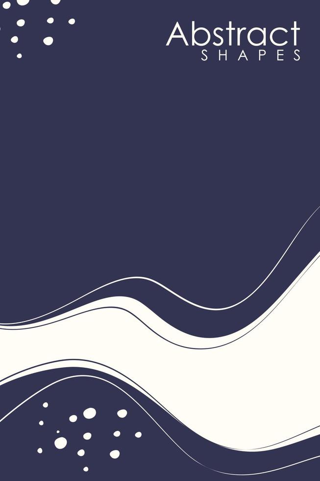 Abstract contemporary aesthetic background with century modern minimalist art print. Organic shape Vector