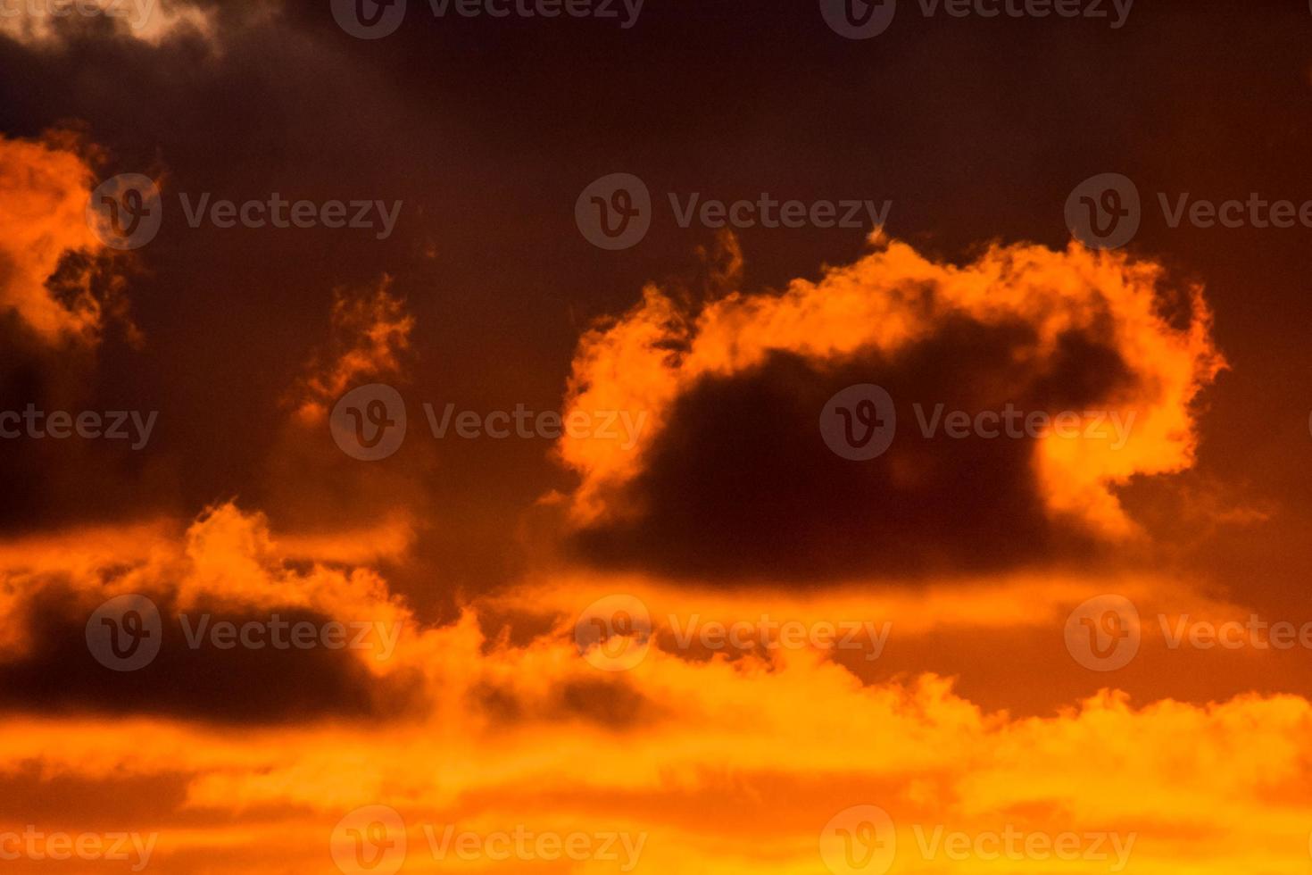Colourful sky at sunset photo