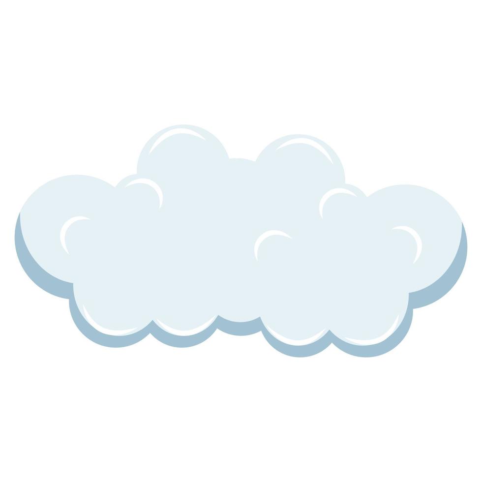 cute cloud shape illustration vector