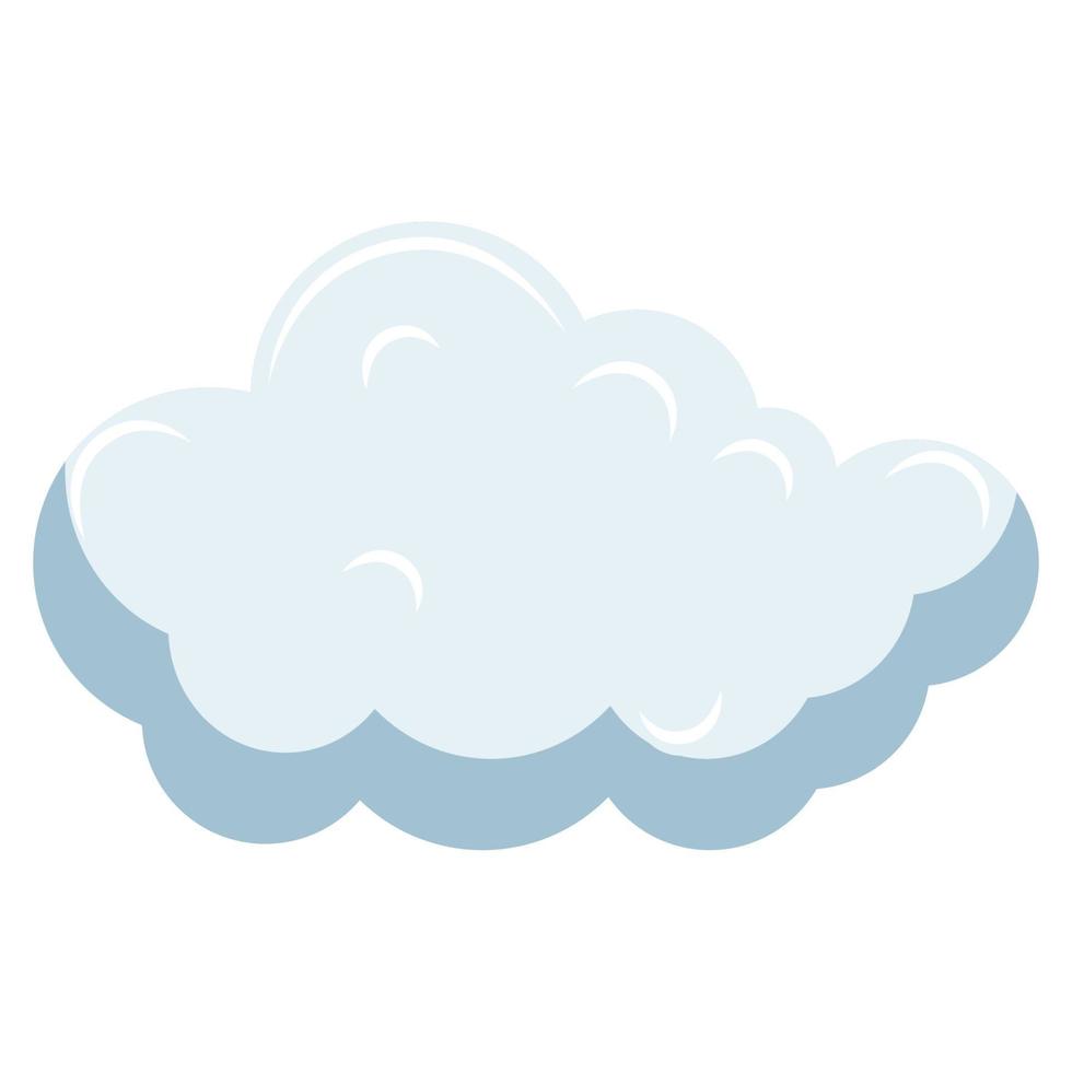 cute cloud shape illustration vector