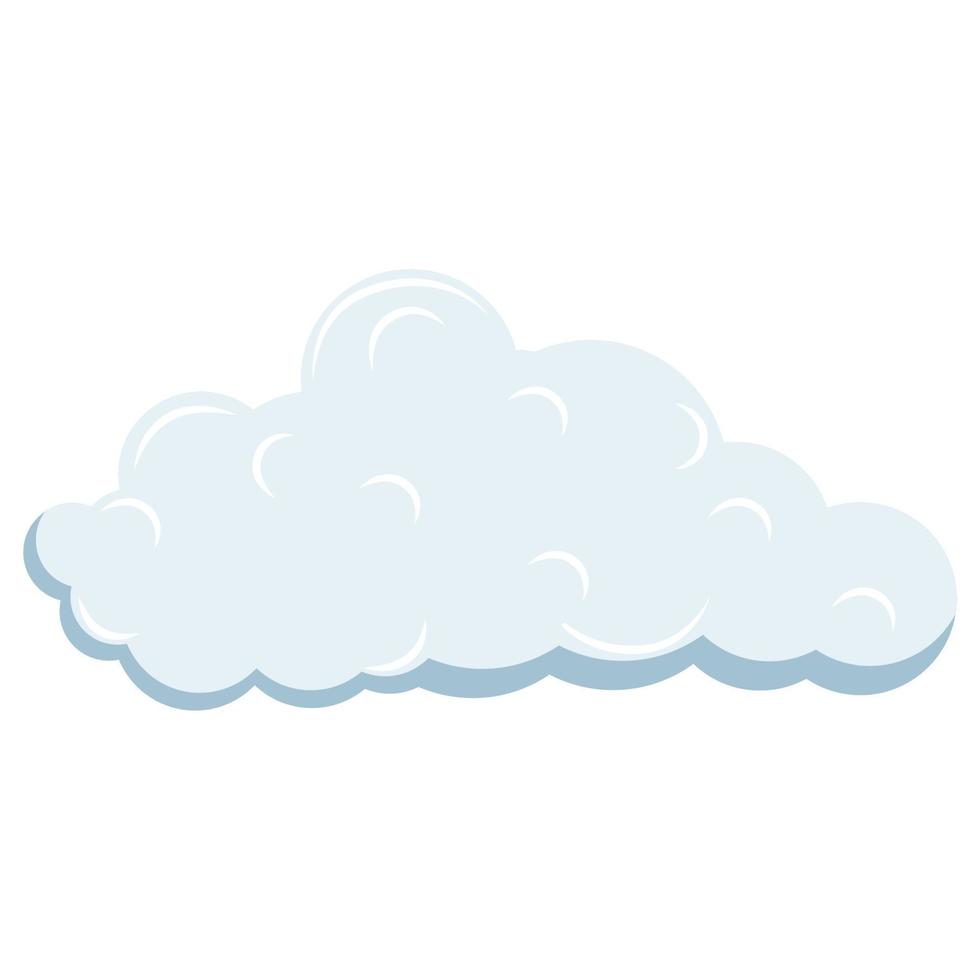 cute cloud shape illustration vector