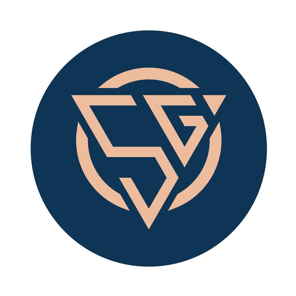 Creative simple Initial Monogram SG Logo Designs. vector