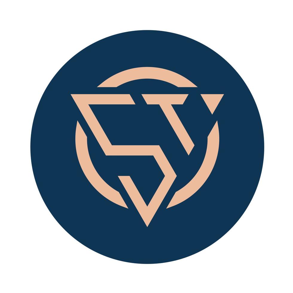 Creative simple Initial Monogram ST Logo Designs. vector
