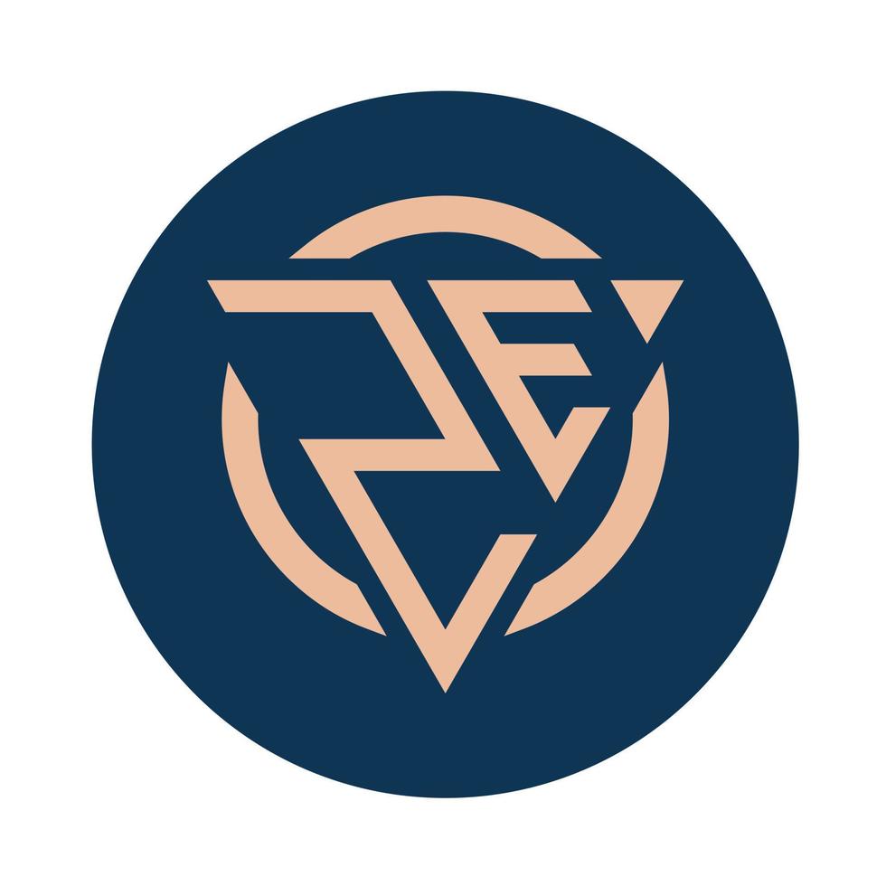 Creative simple Initial Monogram ZE Logo Designs. vector