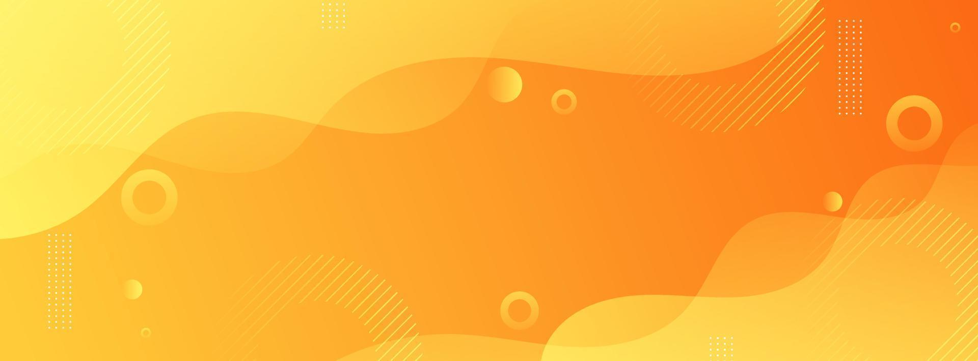 banner background. colorful, bright orange gradation, wave effect ...