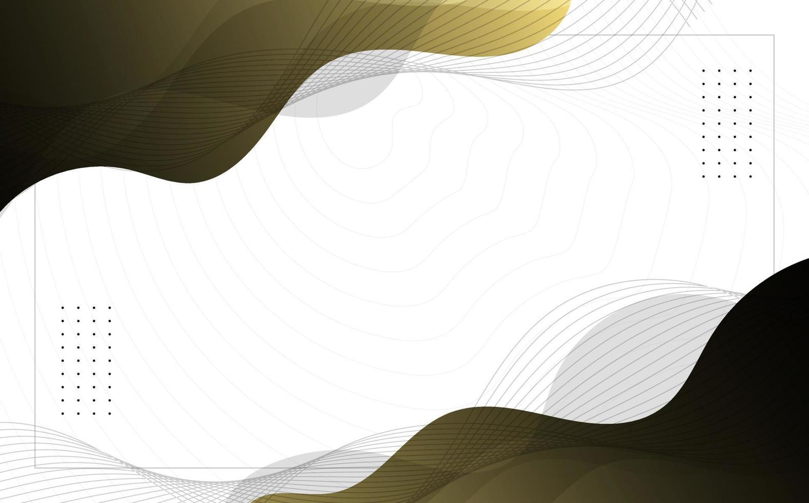 Modern background. colorful. black and gold gradation, white, line, memphis vector