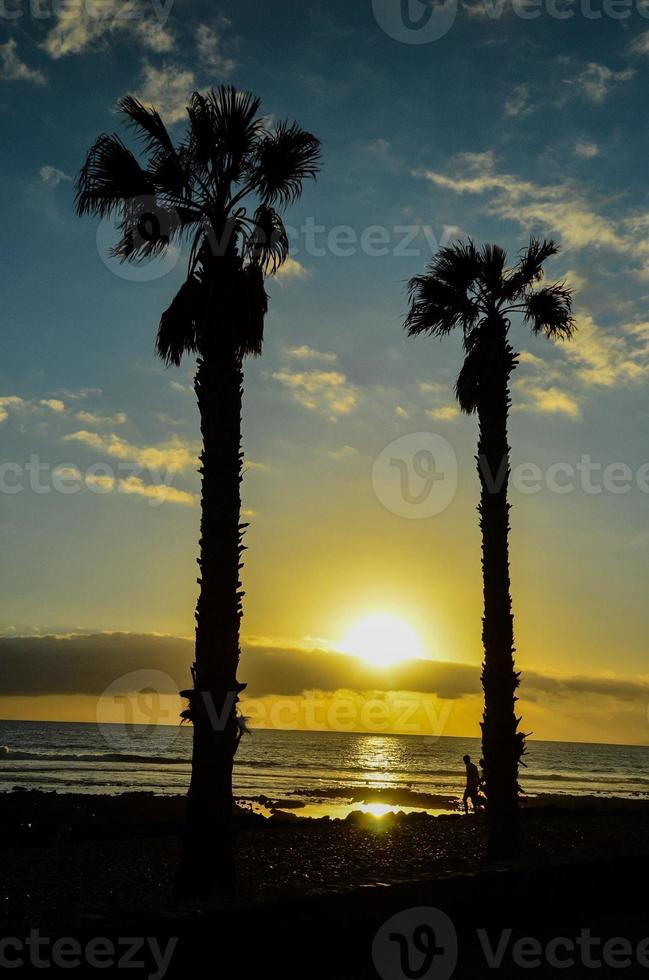 Colourful sky at sunset photo