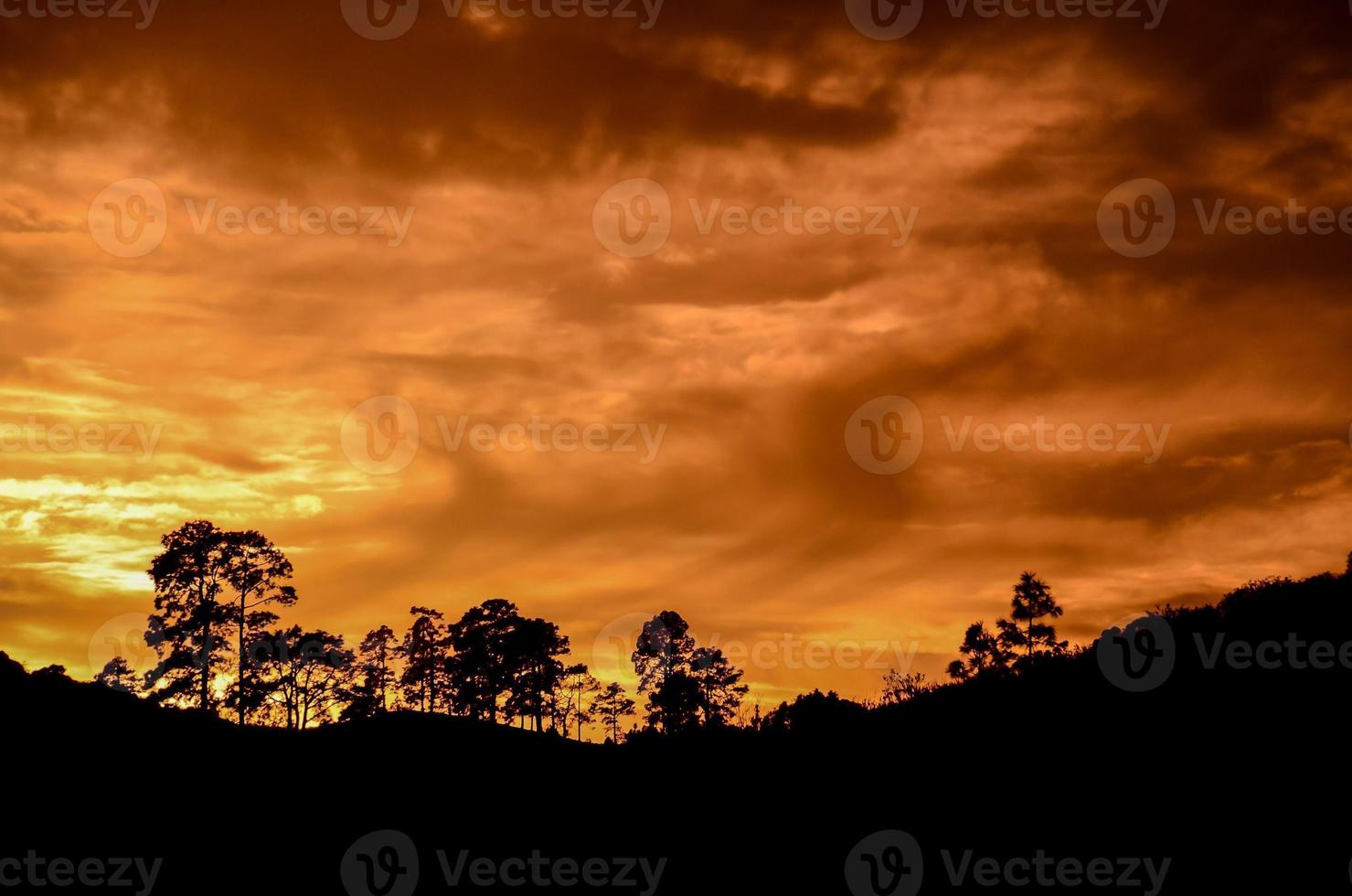 cielo colorido al atardecer foto