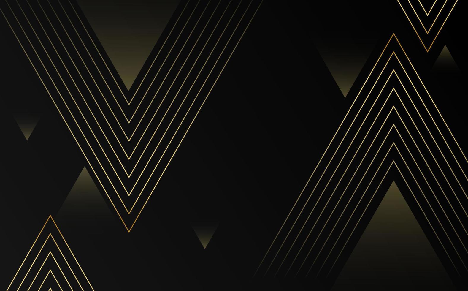 Modern background. colorful. black and gold gradation, geomics, memphis, line pattern triangles, elements vector