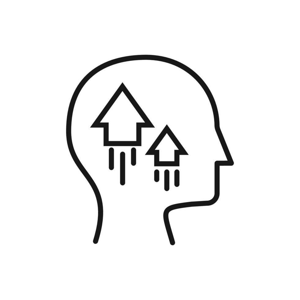 Editable Icon of Growth, Vector illustration isolated on white background. using for Presentation, website or mobile app