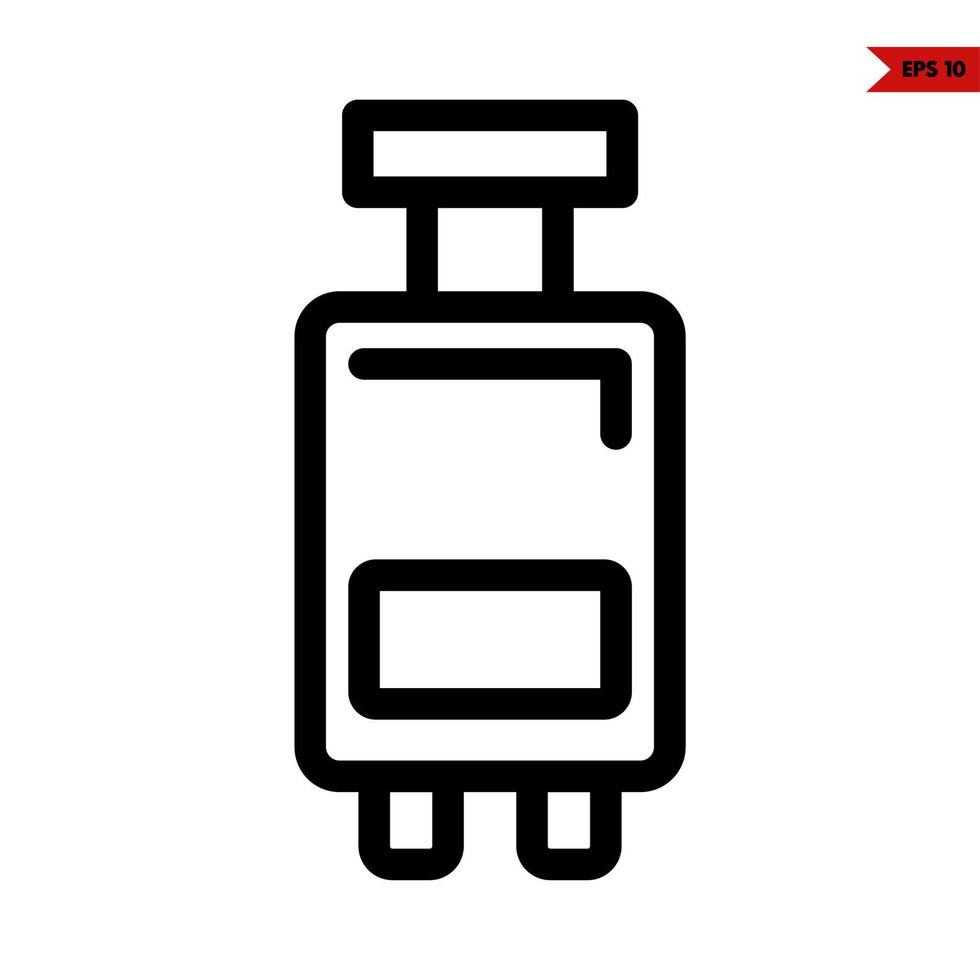 showcase line icon vector