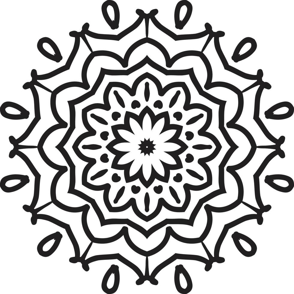 Floral background design template vector