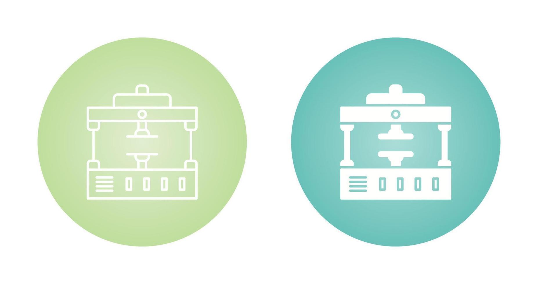 Machine Press Vector Icon