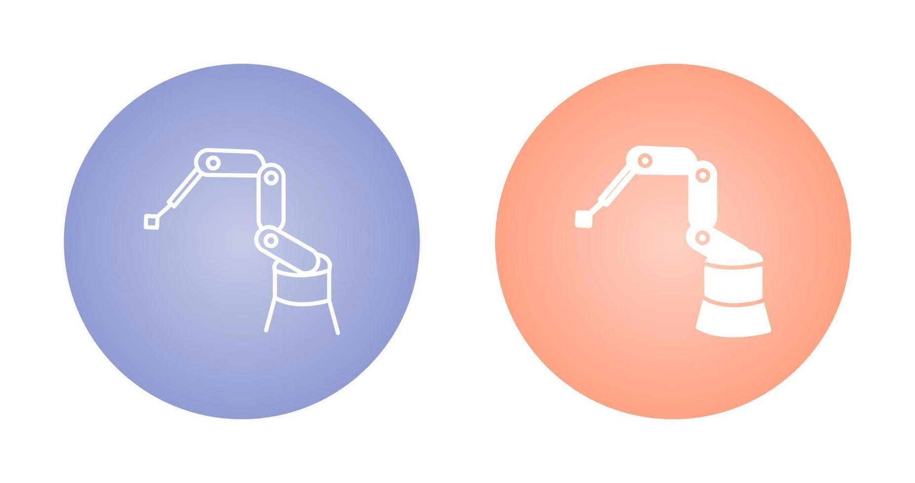 Industrial Robot Vector Icon